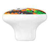 Halloween Spooky Candies Party Keramische Knop (Zijkant)