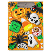 Halloween Spooky Candies Party Klembord (Voorkant)
