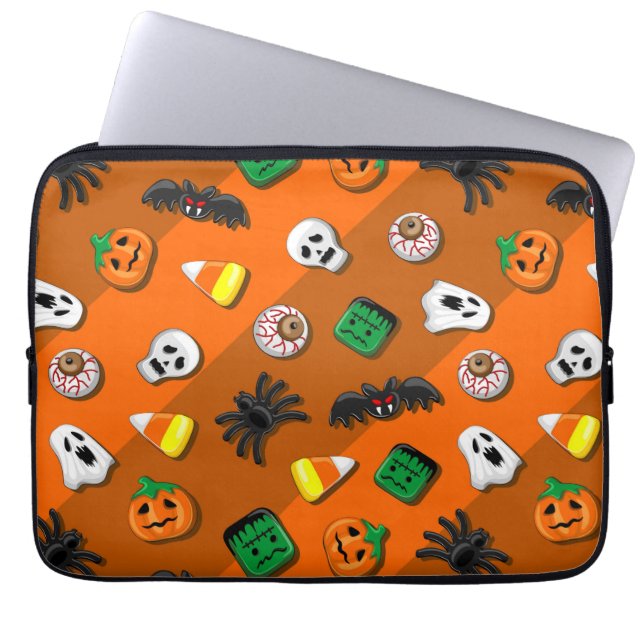 Halloween Spooky Candies Party Laptop Sleeve (Voorkant)