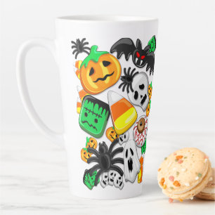 Halloween Spooky Candies Party Latte Mok
