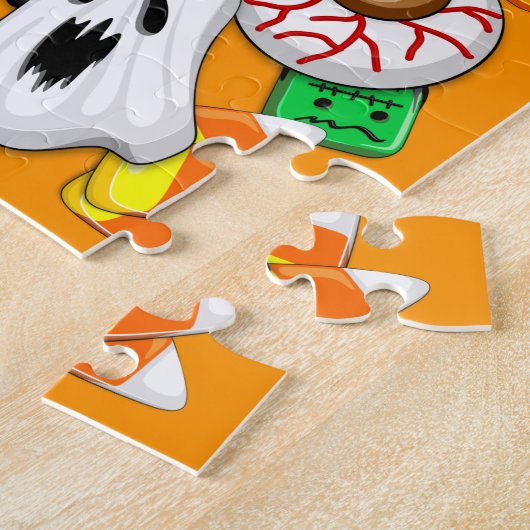 Halloween Spooky Candies Party Legpuzzel (Zijkant)
