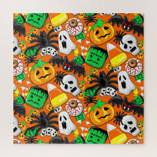 Halloween Spooky Candies Party Legpuzzel (Verticaal)