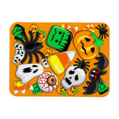 Halloween Spooky Candies Party Magneet (Horizontaal)