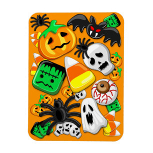 Halloween Spooky Candies Party Magneet