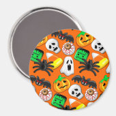 Halloween Spooky Candies Party Magneet (Voorkant / Achterkant)