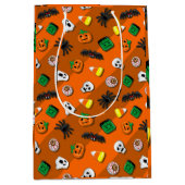 Halloween Spooky Candies Party Medium Cadeauzakje (Voorkant)