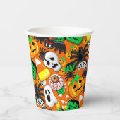 Halloween Spooky Candies Party Papieren Bekers (Voorkant)