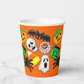 Halloween Spooky Candies Party Papieren Bekers (Voorkant)