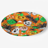 Halloween Spooky Candies Party Papieren Bordje (Gekanteld)