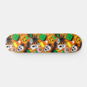 Halloween Spooky Candies Party Persoonlijk Skateboard (Horizontaal)