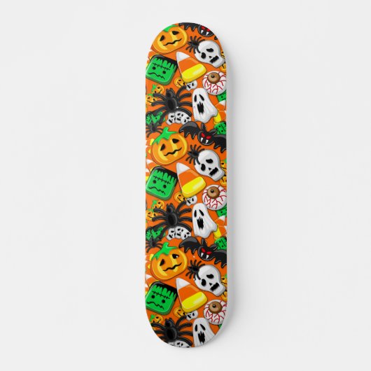 Halloween Spooky Candies Party Persoonlijk Skateboard (Voorkant)