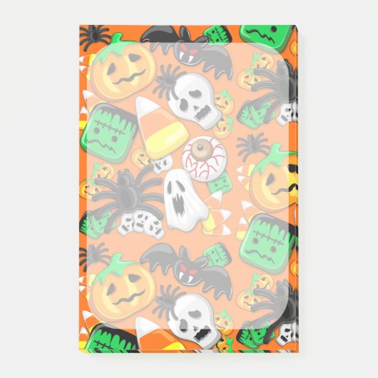 Halloween Spooky Candies Party Post-it® Notes (Voorkant)
