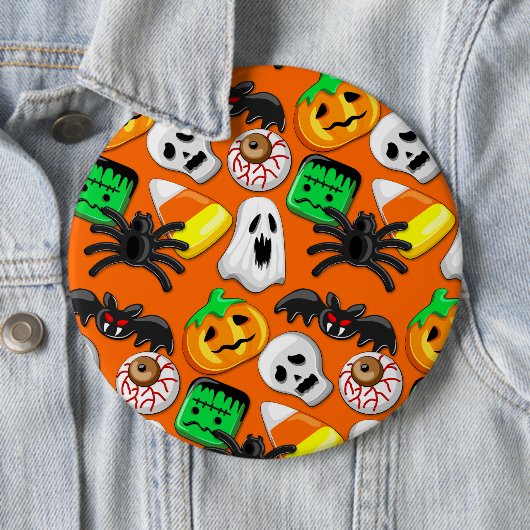 Halloween Spooky Candies Party Ronde Button 6,0 Cm (In situ)