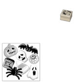 Halloween Spooky Candies Party Rubberstempel (Gestempeld)