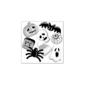 Halloween Spooky Candies Party Rubberstempel (Afrduk)