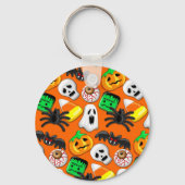 Halloween Spooky Candies Party Sleutelhanger (Voorkant)