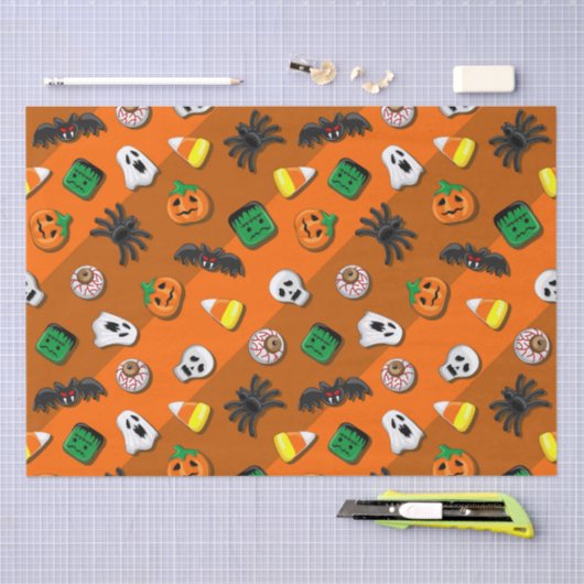 Halloween Spooky Candies Party Tissuepapier (Craft)