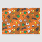 Halloween Spooky Candies Party Tissuepapier (Voorkant)