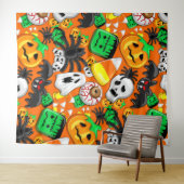 Halloween Spooky Candies Party Wandkleed (In Situ (horizontaal))