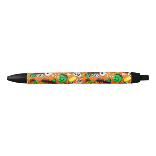 Halloween Spooky Candies Party Zwarte Inkt Pen (Voorkant)