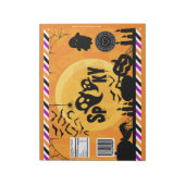 Halloween Spooky Chip Bag Wrappers Party Favoriete Notitieblok (Linkerzijde)