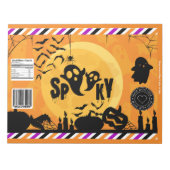 Halloween Spooky Chip Bag Wrappers Party Favoriete Notitieblok (Voorkant)