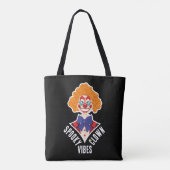 Halloween Spooky Clown Vibes Creepy Retro Circus Tote Bag (Achterkant)