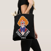 Halloween Spooky Clown Vibes Creepy Retro Circus Tote Bag (Dichtbij)