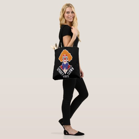Halloween Spooky Clown Vibes Creepy Retro Circus Tote Bag (Op model)