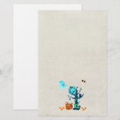 Halloween Spooky Creepy Ghost Bats Skulls & Snoep Briefpapier (Voorkant / Achterkant)