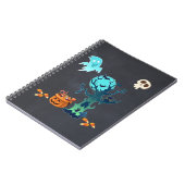 Halloween Spooky Creepy Ghost Bats Skulls & Snoep Notitieboek (Linkerzijde)