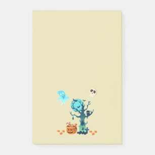 Halloween Spooky Creepy Ghost Bats Skulls & Snoep Post-it® Notes