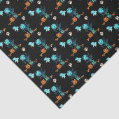 Halloween Spooky Creepy Ghost Bats Skulls & Snoep Tissuepapier (Detail)