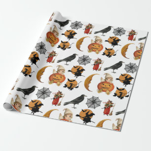 Halloween Spooky Creepy Patrooncadeau Cadeaupapier