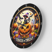 Halloween Spooky Cute Clock Grote Klok (Hoek)