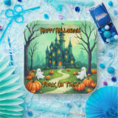 Halloween Spooky Cute Modern Collection Papieren Bordje (Feest)
