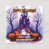 Halloween Spooky Cute Popular Collection Vierkante Visitekaartje (Voorkant)