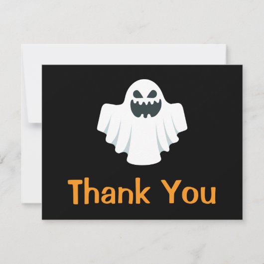 Halloween spooky dank je kaart (Voorkant)
