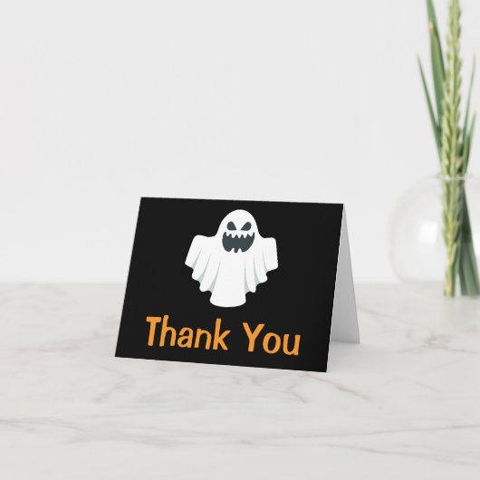Halloween spooky dank je kaart (Voorkant)