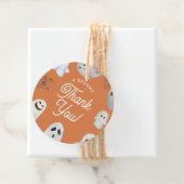 Halloween Spooky Dank je Oranje spoken Bedankjes Labels (In situ)