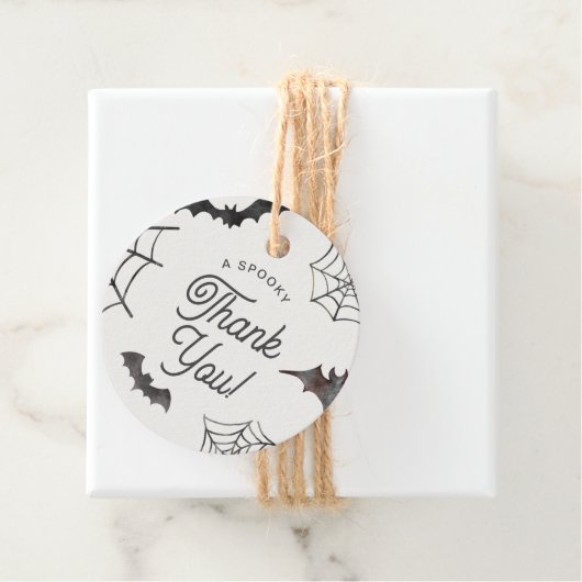 Halloween Spooky Dank je Paarse vleermuizen en Spi Bedankjes Labels (In situ)