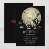 Halloween Spooky Dark Volle Maan Jack O Lantern Kaart (Voorkant / Achterkant)