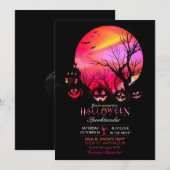 Halloween Spooky Dark Volle Maan Jack O Lantern Kaart (Voorkant / Achterkant)