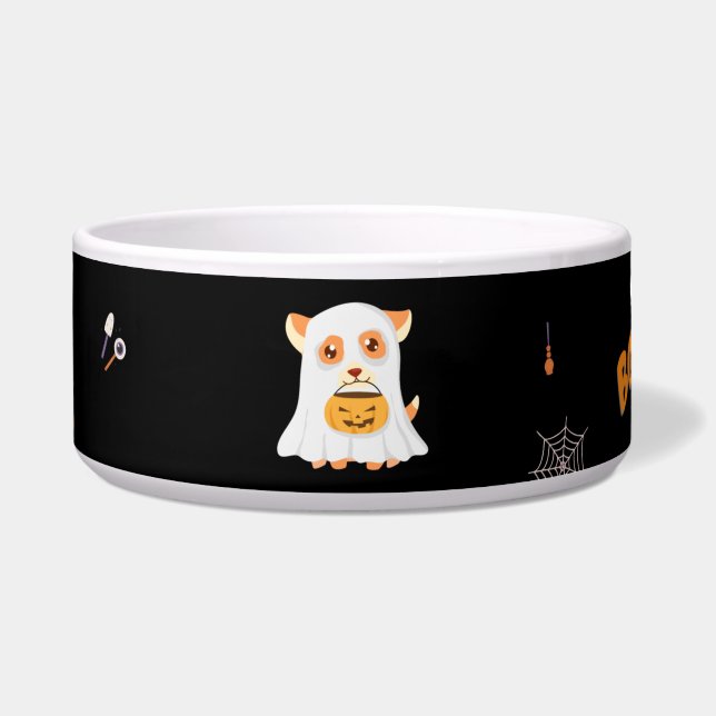 HALLOWEEN SPOOKY DOG BOWL VOERBAKJE (Voorkant)