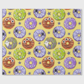 Halloween Spooky Donuts Gift Cadeaupapier (Vlak)