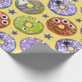 Halloween Spooky Donuts Gift Cadeaupapier (Hoek)