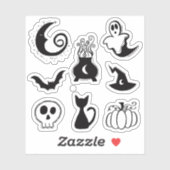 Halloween Spooky Doodles Sticker (Vel)