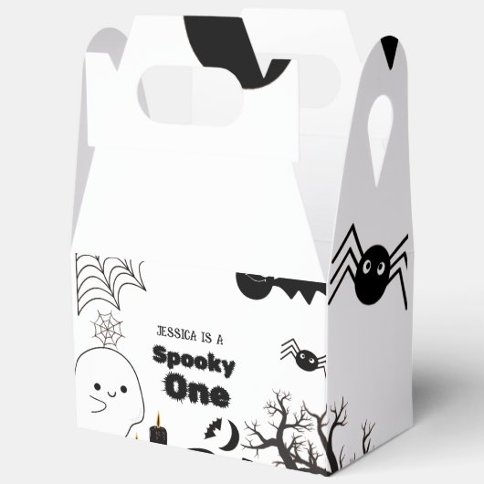 Halloween Spooky Een Eerste Verjaardagsfeest Bedankdoosjes (Open)