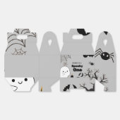 Halloween Spooky Een Eerste Verjaardagsfeest Bedankdoosjes (Ongevouwen)