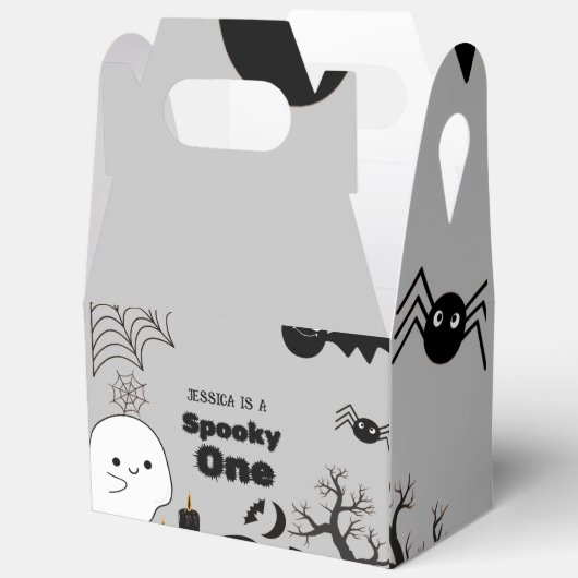 Halloween Spooky Een Eerste Verjaardagsfeest Bedankdoosjes (Open)